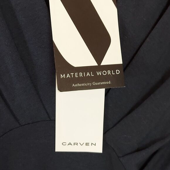 Carven Robe Short Sleeve Marine Dress Sz S NWT - Picture 6 of 8